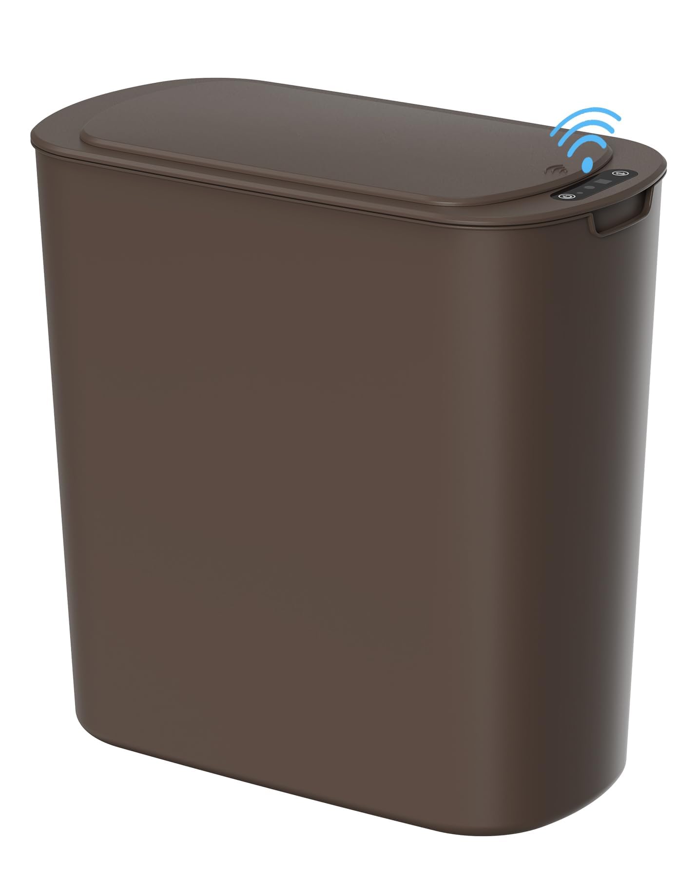 Cesun Automatic Motion Sensor Black Bathroom Trash Can with Lid, 2.6 Gallon Touchless Trash Bin, Smart Plastic Slim Garbage Can Small Wastebasket for Toilet, Office, rv, Bedroom, Living Room