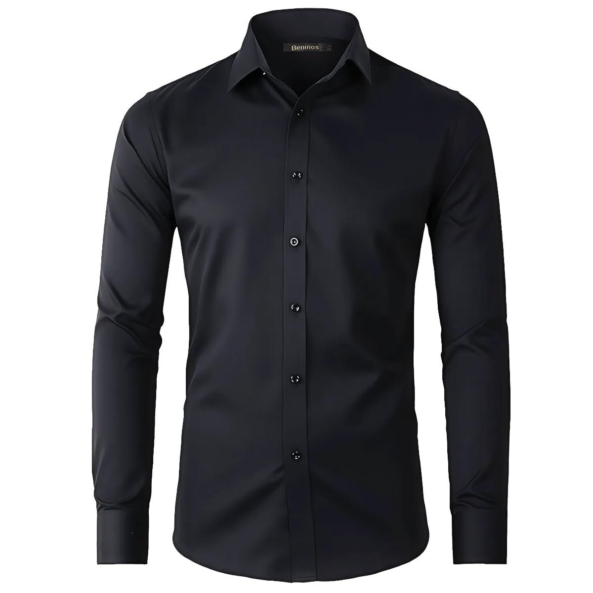 Beninos Men's Dress Shirts Casual Long Sleeve Button Down Shirt