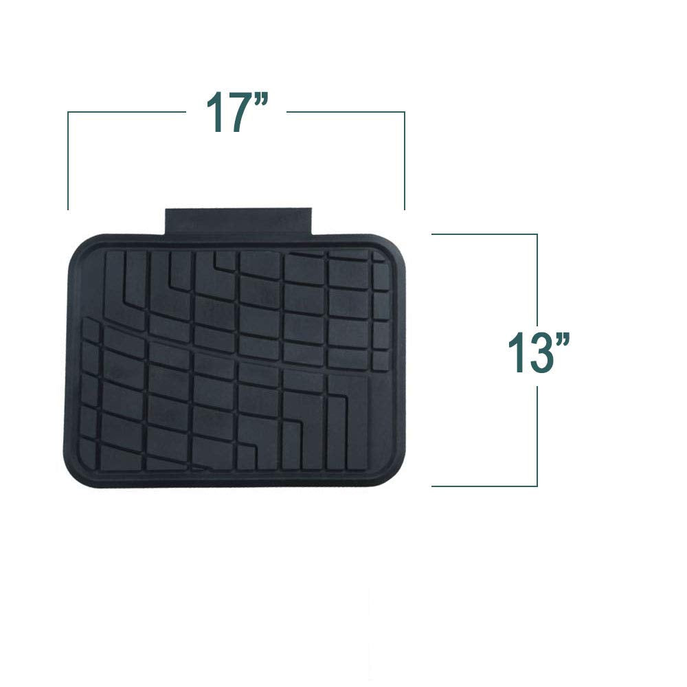 FH Group Automotive Floor Mats - Heavy-Duty Rubber Floor Mats for Cars, Universal Fit Full Set, Climaproof Floor Mats, Trimmable Floor Mats for Most Sedan, SUV, Truck Floor Mats Beige
