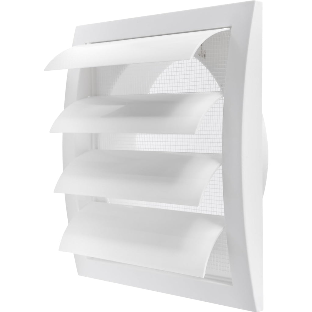 Repa Market 4 Inch Anthracite Dryer Vent Hood/Duct Cover for Walls or Ceiling/ABS Plastic Louvered Air Grille with Built-In Mesh Screen/Exhaust and Dryer Vent Covers for Indoor & Outdoor Use