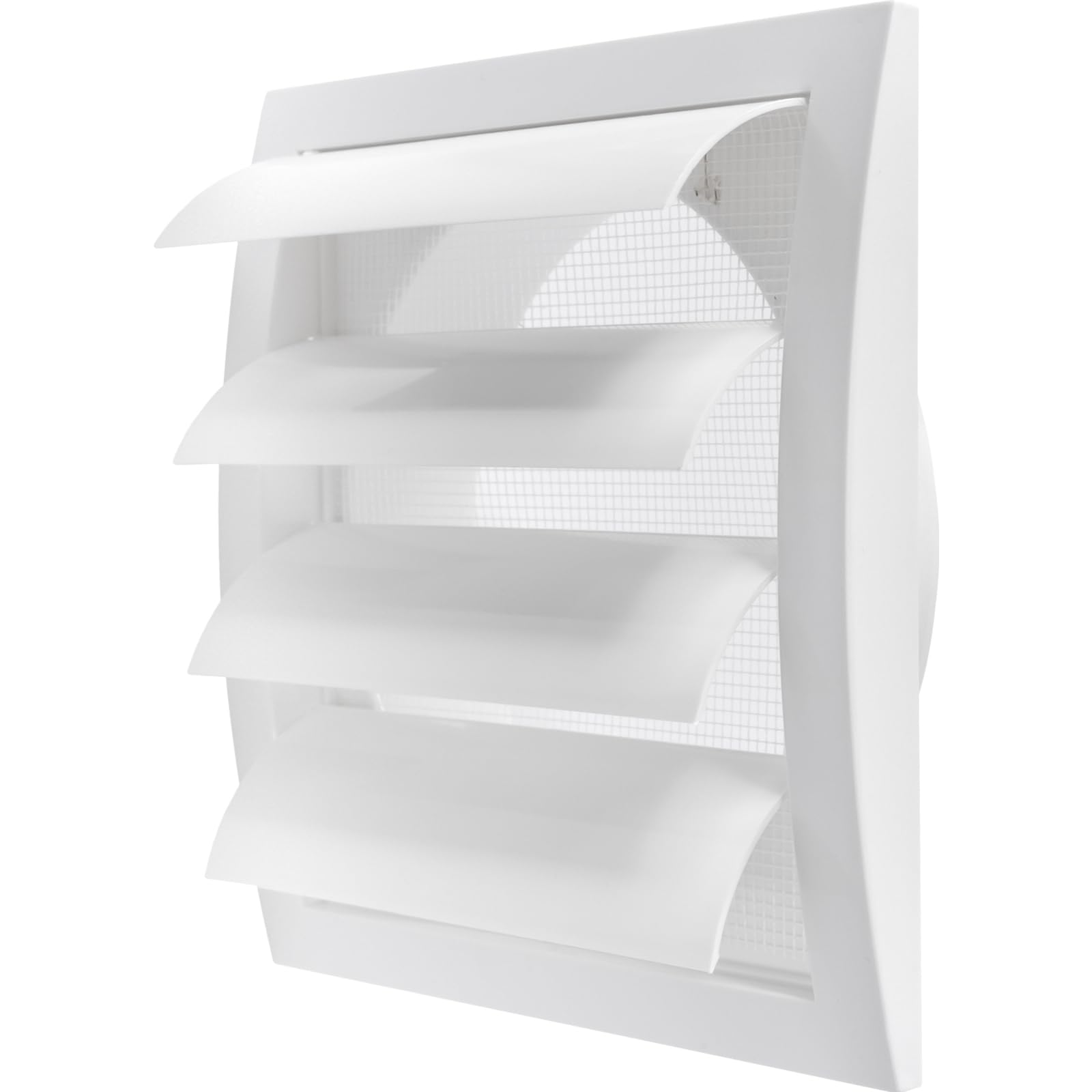 Repa Market 4 Inch Anthracite Dryer Vent Hood/Duct Cover for Walls or Ceiling/ABS Plastic Louvered Air Grille with Built-In Mesh Screen/Exhaust and Dryer Vent Covers for Indoor & Outdoor Use