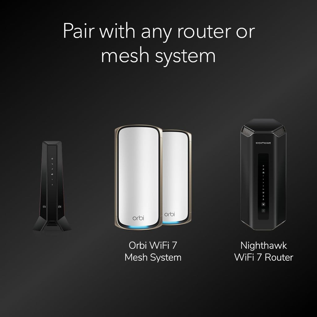 NETGEAR Nighthawk DOCSIS 3.1 Mid/high-Split Cable Modem (CM2500) – Approved for Today’s Faster Speeds & Compatible with All Providers Incl. Xfinity, Spectrum, Cox - for Plans up to 2Gbps