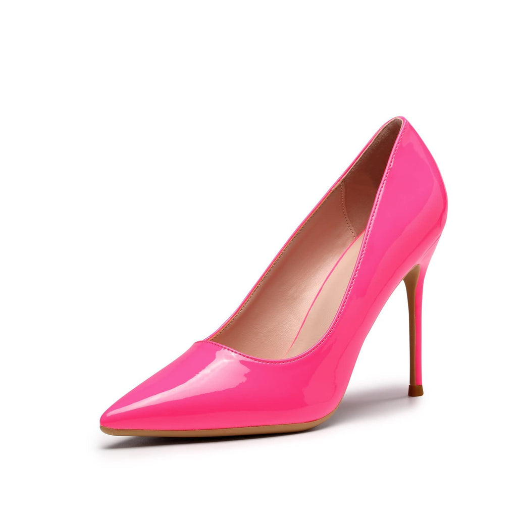 Elisabet Tang High Heels, Womens Pointed Toe Slip on Stilettos Party Wedding Pumps Basic Shoes