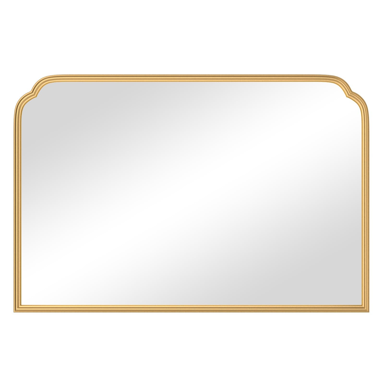 Ferytange 18X24 Inch Black Mirror for Wall with Metal Frame Rectangular Rounded Bathroom Vanity Mirror Anti-Rust, Hangs (Black 18" x 24")