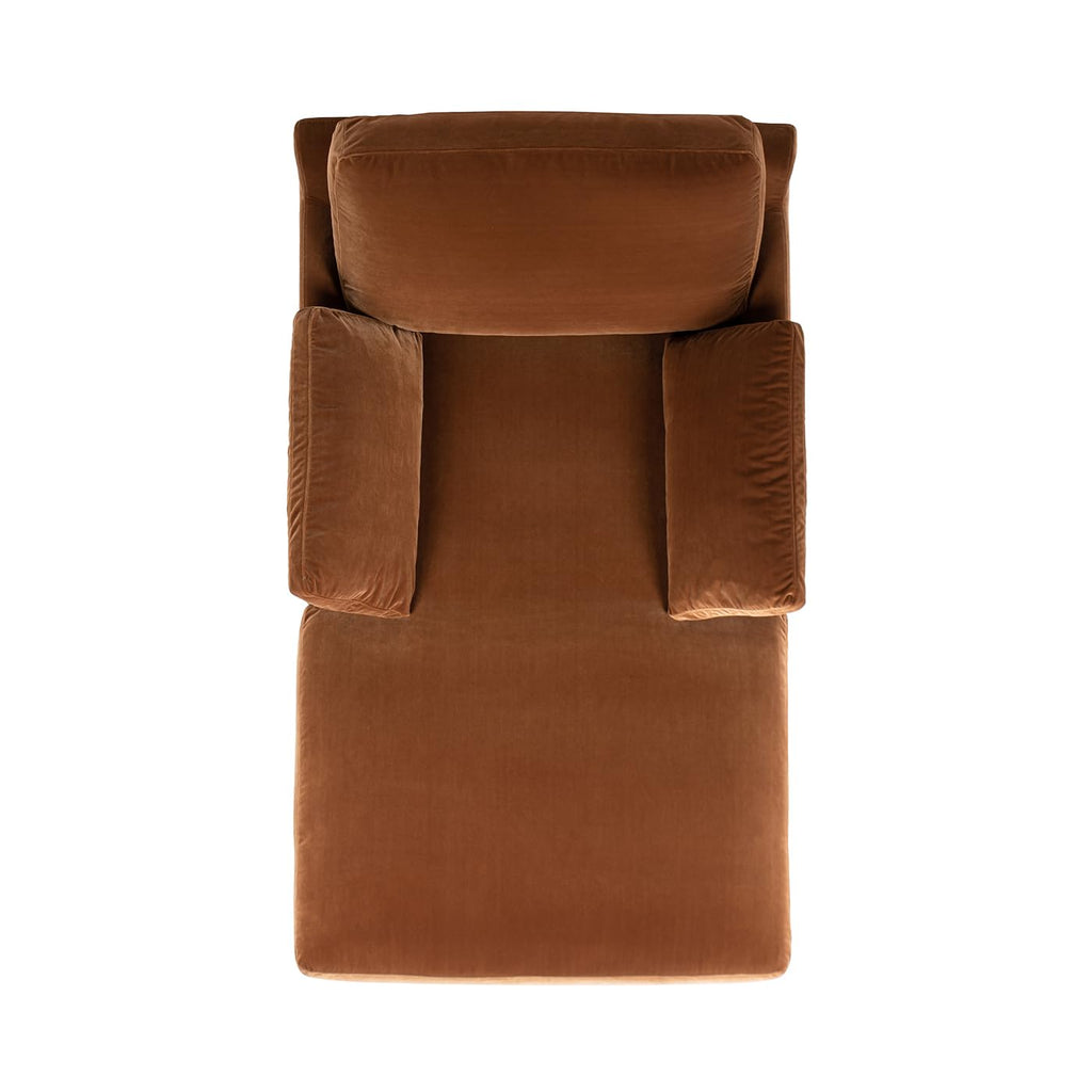 Jennifer Taylor Home Pasadena 36" Wide Modern Farmhouse Accent Arm Chair, Burnt Orange Performance Velvet