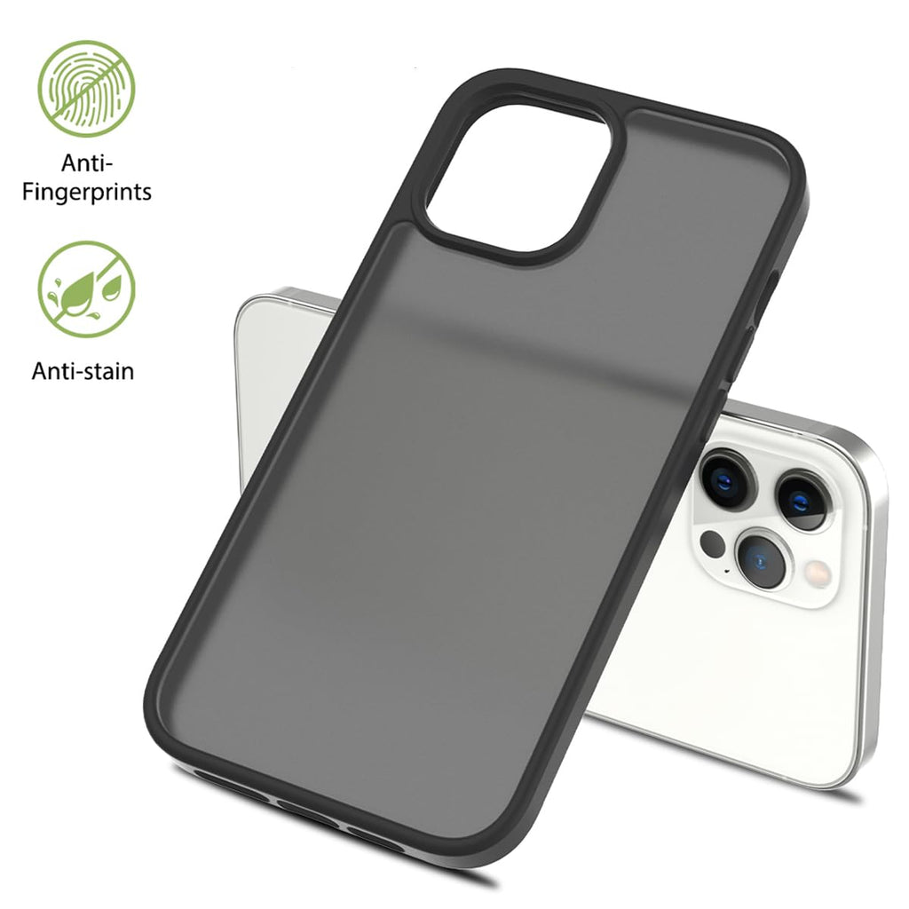 TENOC Phone Case Compatible with iPhone 11, Black Case Anti-Fingerprint Protective Bumper Matte Cover for 6.1 Inch