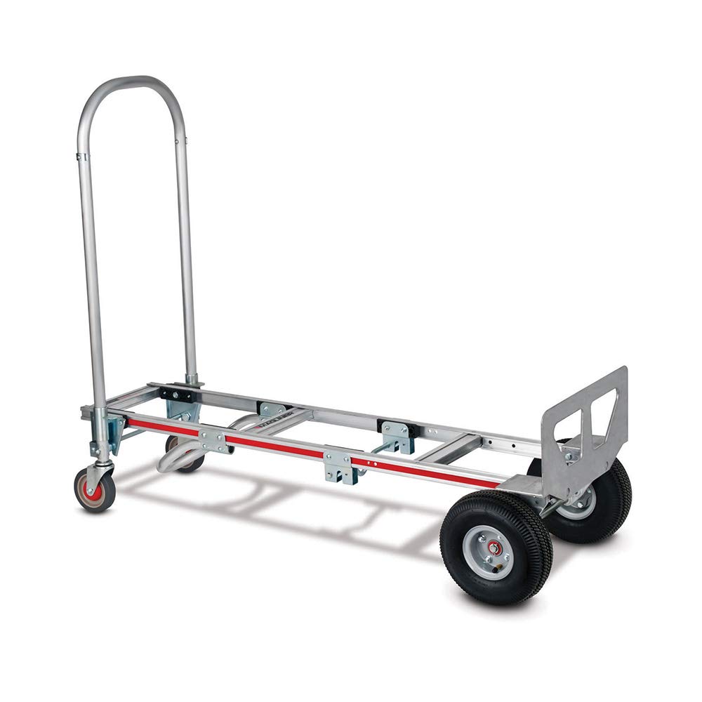 Magline Gemini Sr Convertible Hand Truck, Pneumatic Wheels, 500 lbs Load Capacity