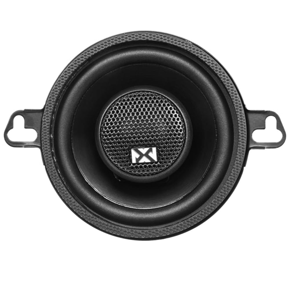 NVX NSP35 3.5" Car Speakers, 200W Max, 70W RMS, 2-Way Coaxial w/Silk Dome Tweeters & Built-in X-Overs, Easy to Install in Cars/Trucks/Doors (Pair)