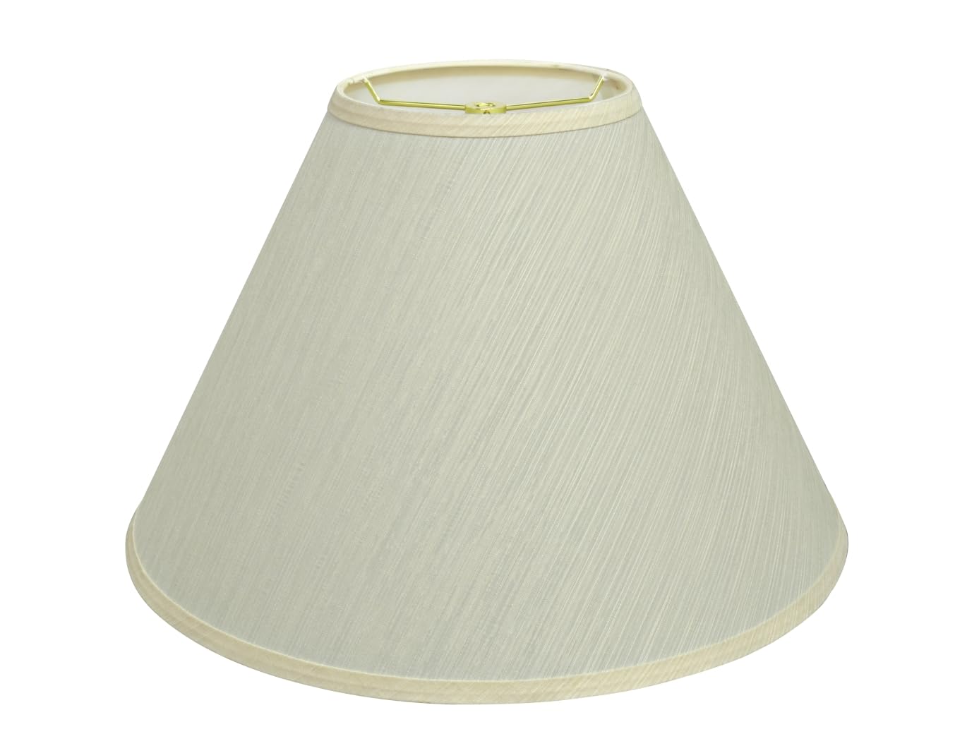 Aspen Creative 32083 Transitional Hardback Empire Shaped Spider Construction Lamp Shade in Brown, 18" wide (7" x 18" x 12 1/2")