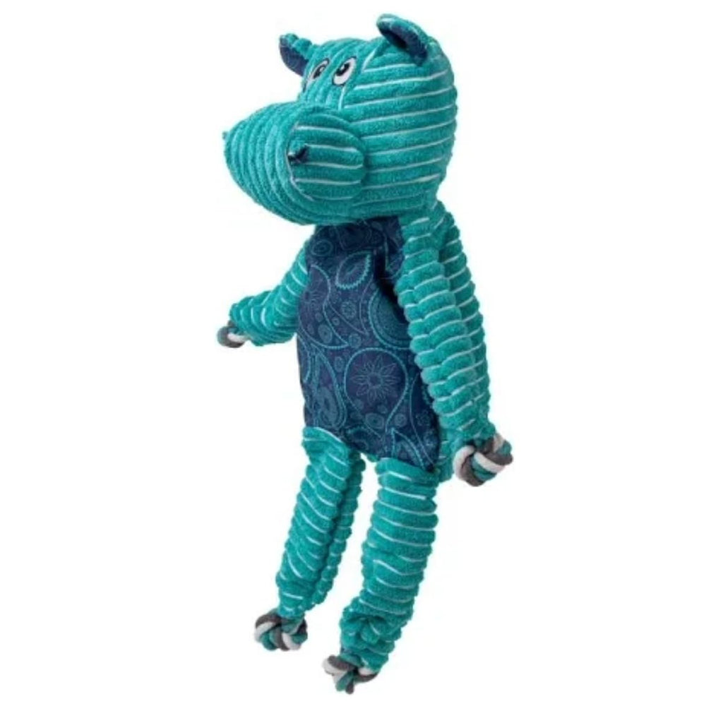 KONG Floppy Knots - Durable No‑Stuffing Squeaky Rope & Plush Dog Toy - for Teething, Playing (Bunny, Small/Medium)
