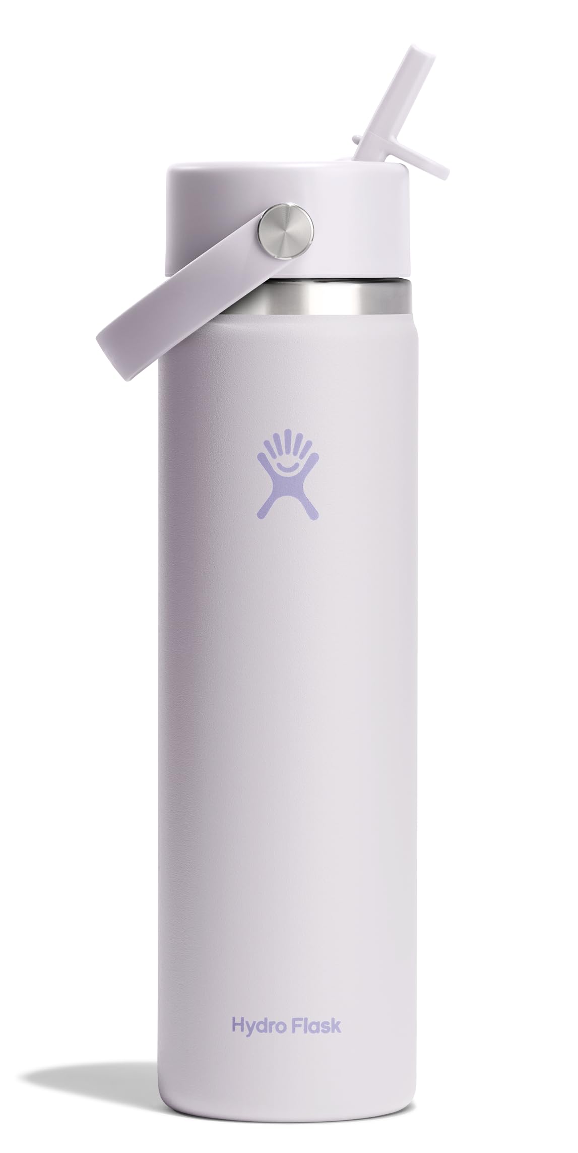 Hydro Flask Water Bottle - Insulated Stainless Steel - Wide Straw Lid, Non Spill, Leakproof in 24 Oz Forest Green Arc