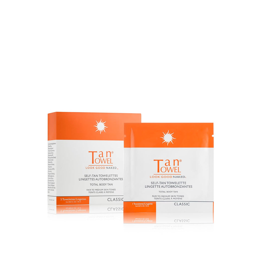 Tan Towel Tan Towel Full Body Classic 5 Pack, 0.5 FL OZ Each