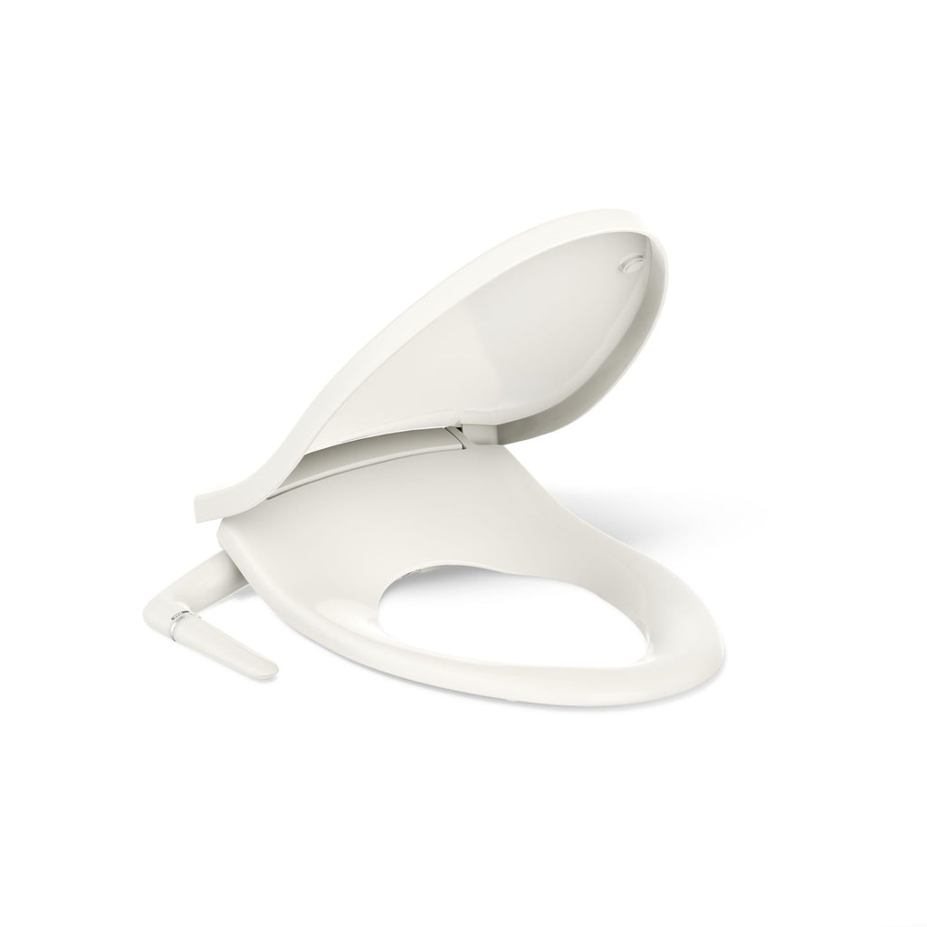 Kohler PureWash M250 Manual Round Bidet Toilet Seat, White, Quiet-Close Lid Prevents Slamming, Easy Installation with Quick-Release Hinges, Adjustable Spray Position & Pressure