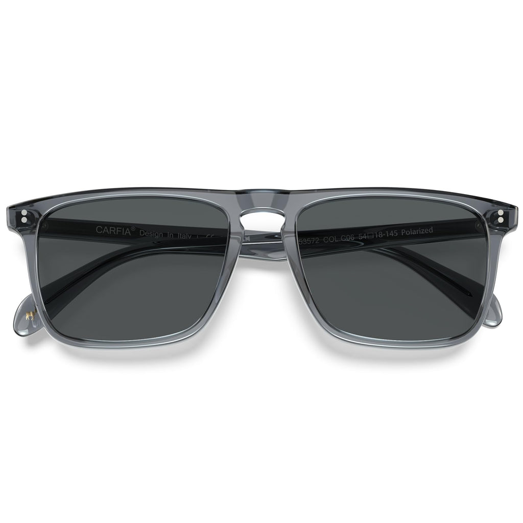 CARFIA Retro Polarized Sunglasses for Men UV Protection Hand-crafted Acetate Frame Fashion Cool Sun Glasses CA53572