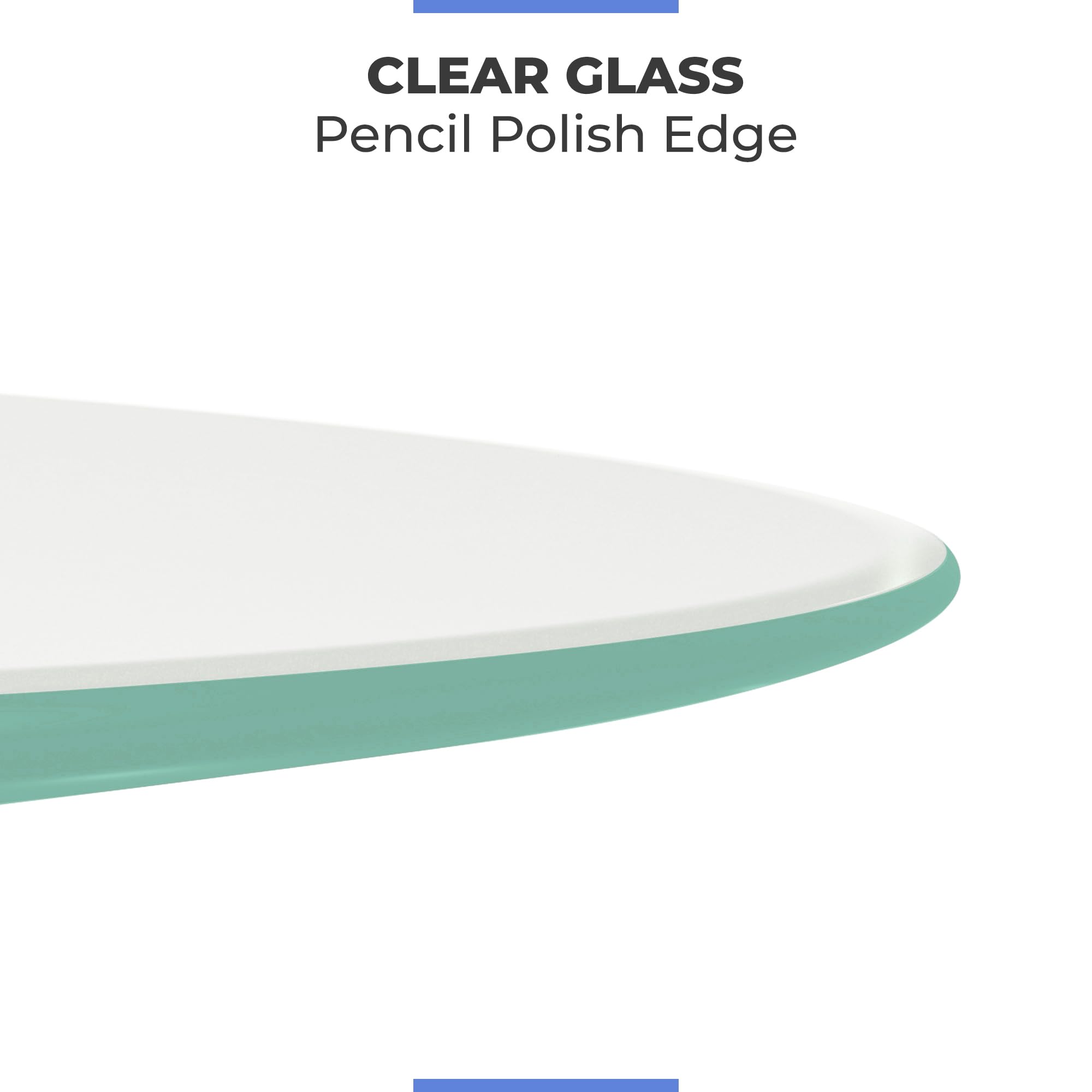 12" Inch Round Glass Table Top 1/2" Thick Tempered Beveled Edge by Fab Glass and Mirror