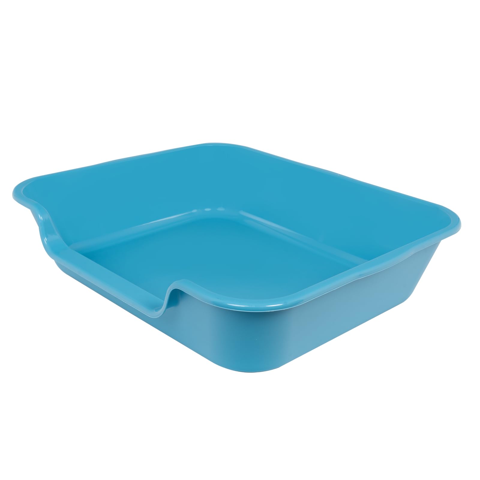 1 Pack of Extra Large Cat Litter Box (ABS Material), Low Entry Senior Litter Pen for Geriatric Kitty Big Cats, Jumbo Pet Safe Litter Boxes Tray for Pets Potty (Beach Sand, 20" L x 15.5" W)