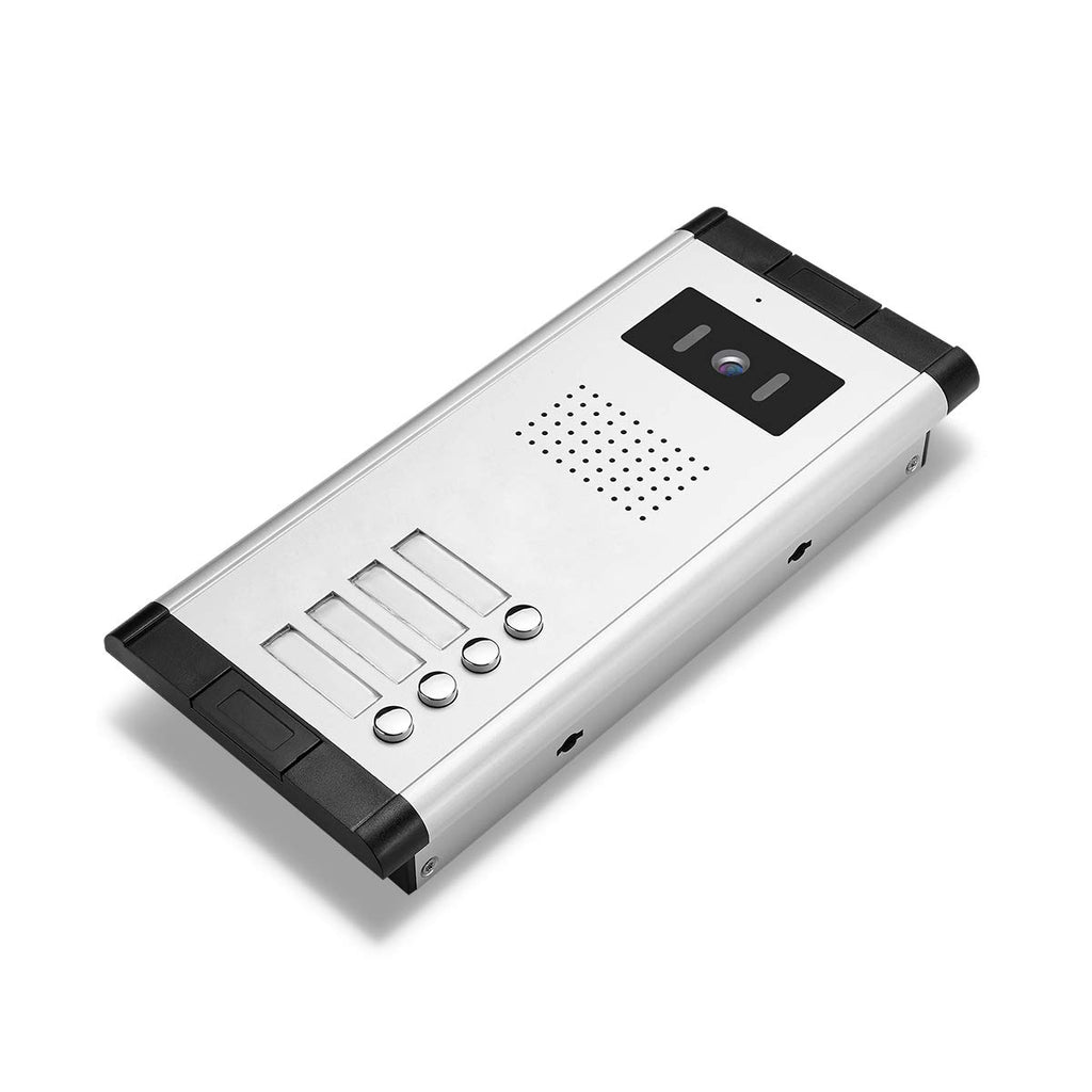 2 Units Apartment Video Intercom System, 7 Inch Monitor Wired Video Doorbell Door Phone Kits, Indoor Outdoor IR Camera, Monitoring, Unlock, 2 Way Intercom for Home Apartment