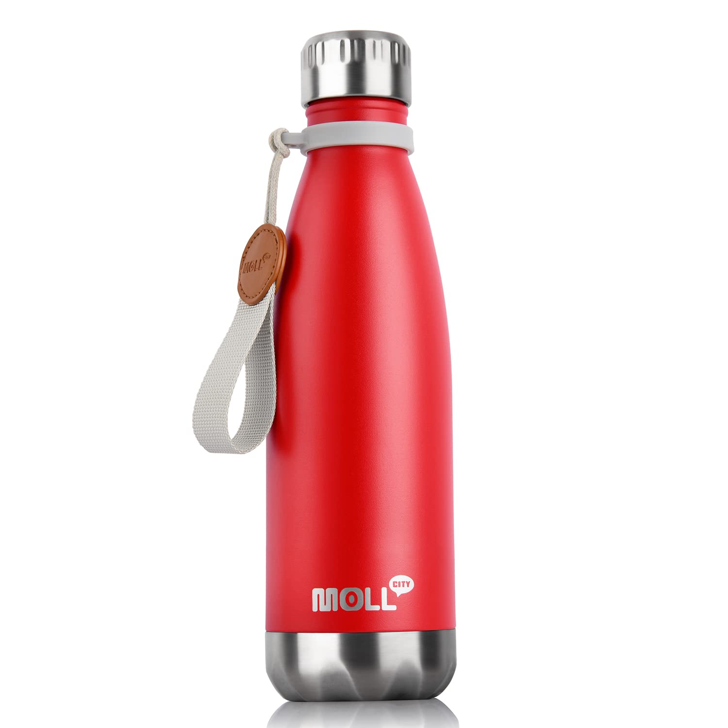 9 oz Water Bottle for Kids-Small Stainless Steel Water Bottle for School Vacuum Insulated Metal Leak Proof Cola Shape Water Flask for Boys Girls(Baby Blue)