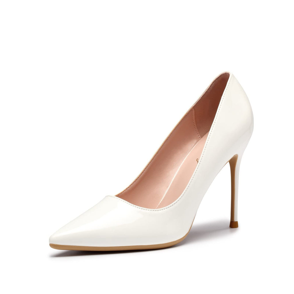 Elisabet Tang High Heels, Womens Pointed Toe Slip on Stilettos Party Wedding Pumps Basic Shoes