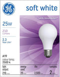 GE Bulb SFTWHT 25A/W PK2