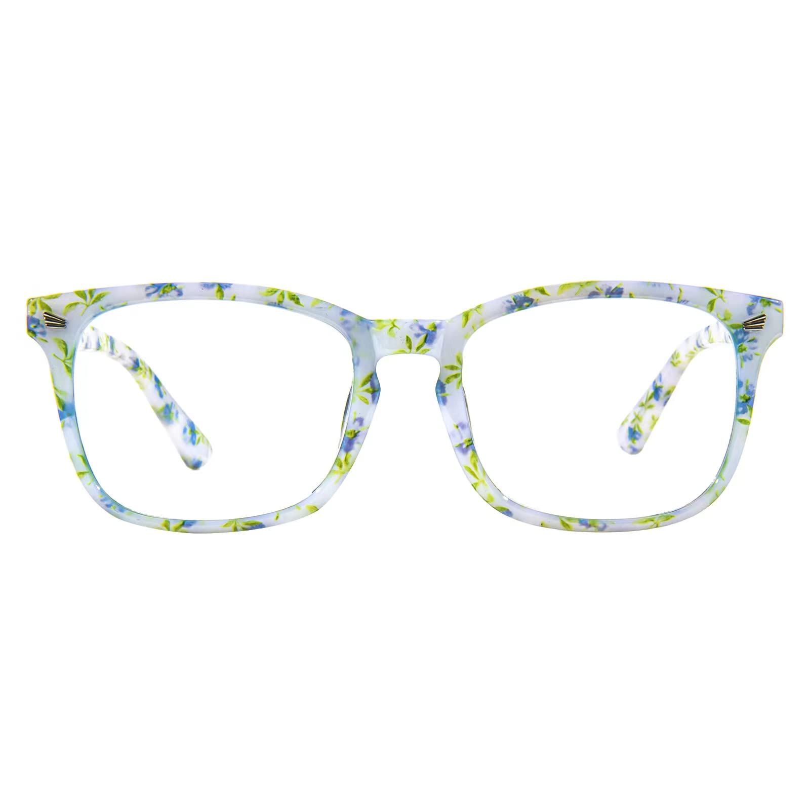 MAXJULI Blue Light Blocking Glasses,Computer Reading/Gaming/TV/Phones Glasses for Women Men(Transparent)