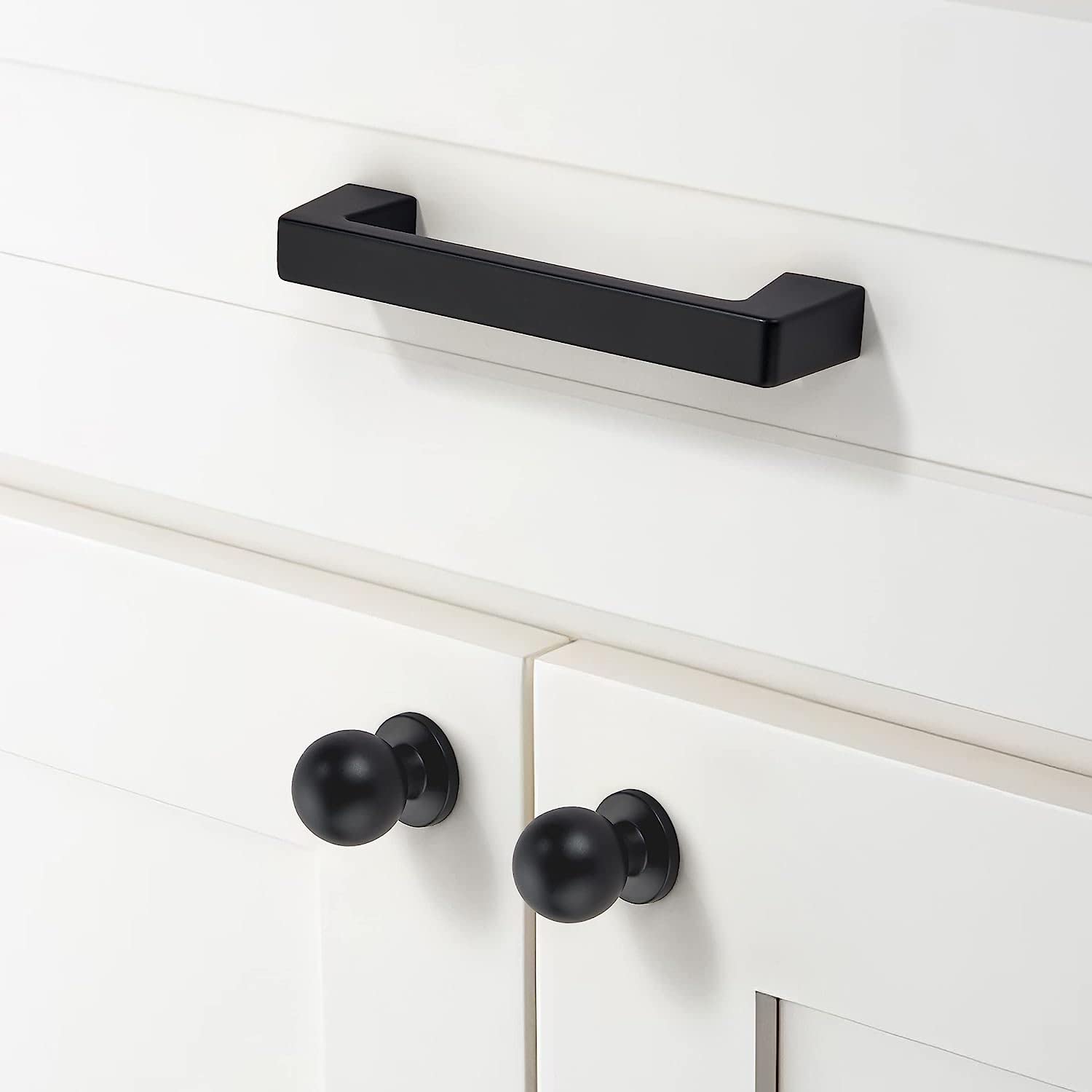 khtumeware 6 Pack 3 Inch(76mm) Kitchen Cabinet Handles Brushed Gold,Brushed Brass Cabinet Pulls Kitchen Cabinet Hardware, Furniture Pulls for Bathroom Cupboard Drawer Handles Dresser Pulls