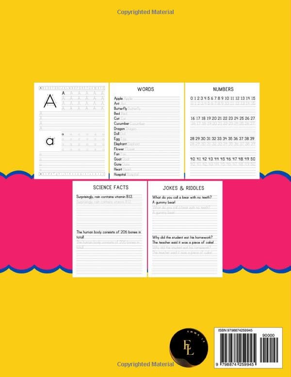 The Print Handwriting Workbook for Kids Ages 8-12: Improve Your Penmanship and Writing Skills with 123 Mind-Blowing Science Facts