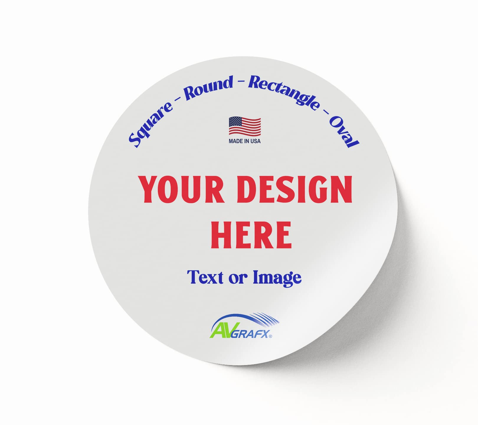 1.5 Inches Custom Sticker Personalized Labels Waterproof Dishwasher Safe Made USA, Custom Labels Business or Image Personalize Your Business Stickers