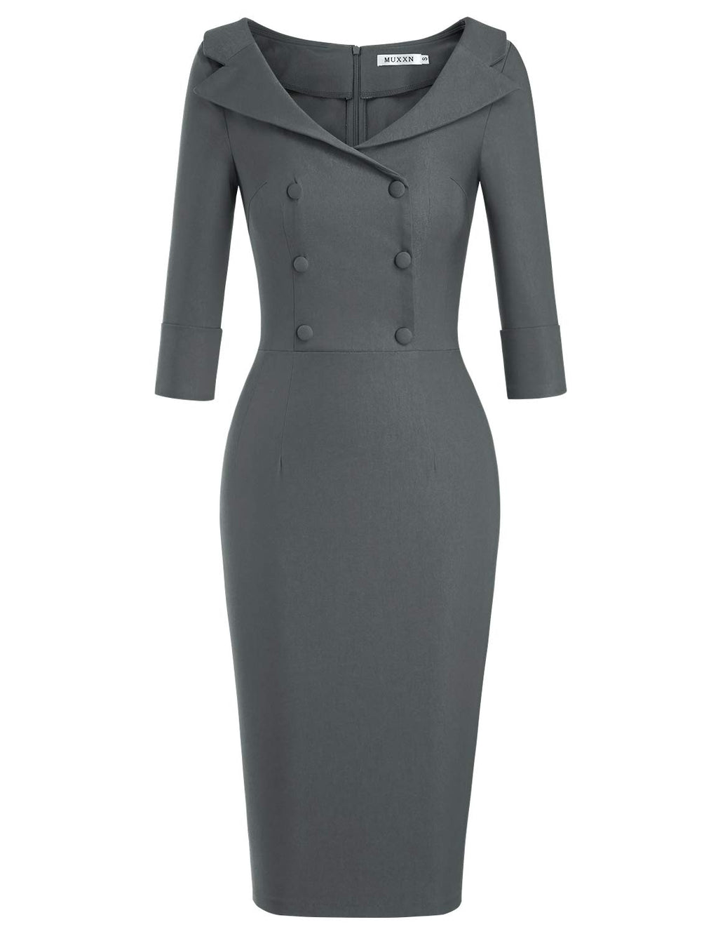 MUXXN Women's Classic Vintage Sweetheart Neckline Cocktail Prom Tea Dress