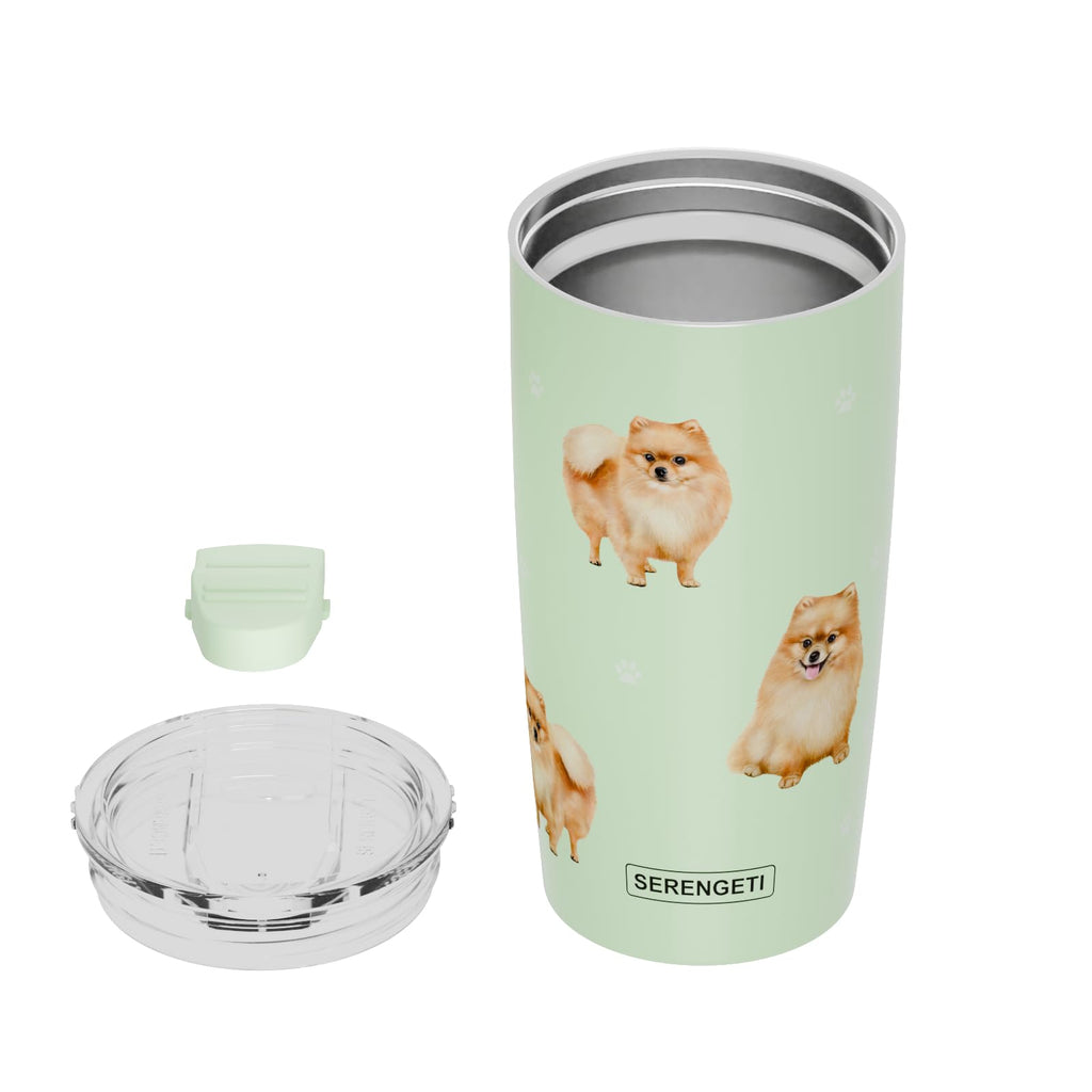 SERENGETI Australian Shepherd 20 Oz. Stainless Steel, Vacuum Insulated Tumbler with Spill Proof Lid - 3D Print - Insulated Travel mug for Hot or Cold Drinks (Australian Shepherd Tumbler)