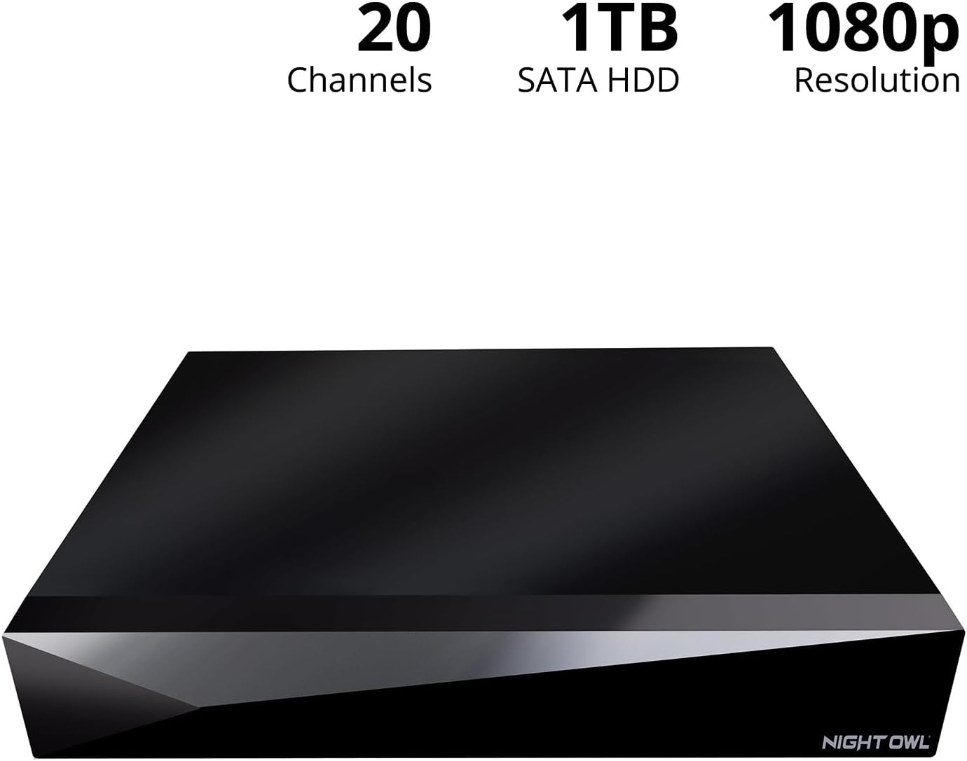 Night Owl 2-Way Audio 20 Channel 1080p Video Home Security DVR with 1TB Hard Drive (Add up to 20 Total Cameras) (1 TB)
