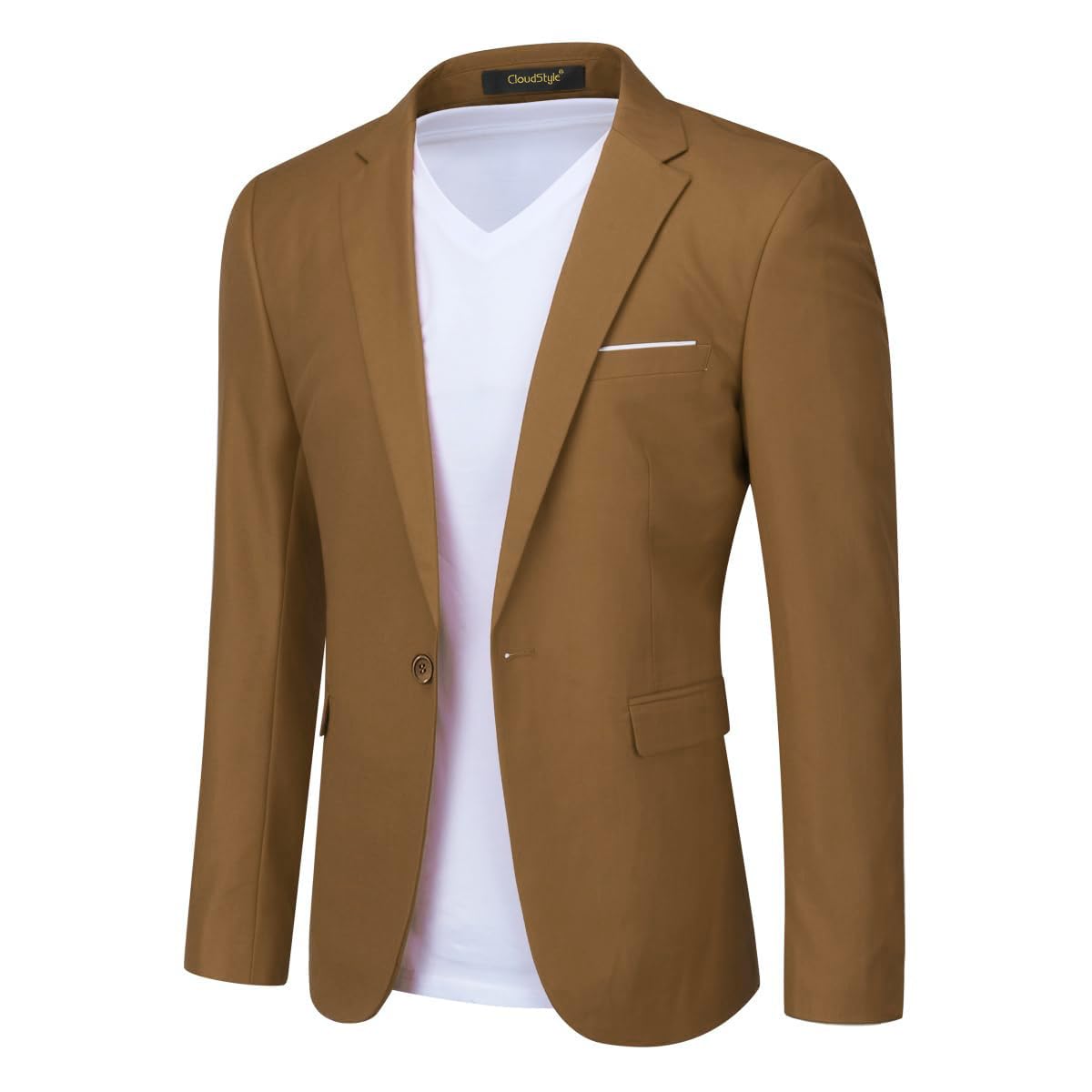 Cloudstyle Men's Suit Jacket One Button Slim Fit Sport Coat Business Daily Blazer