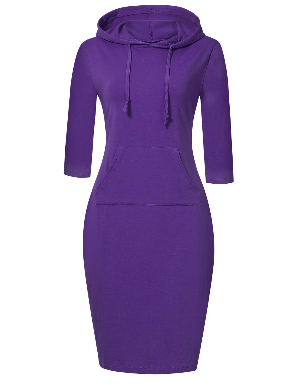 MISSKY Women's Women's Sweatshirt Hooded Dress