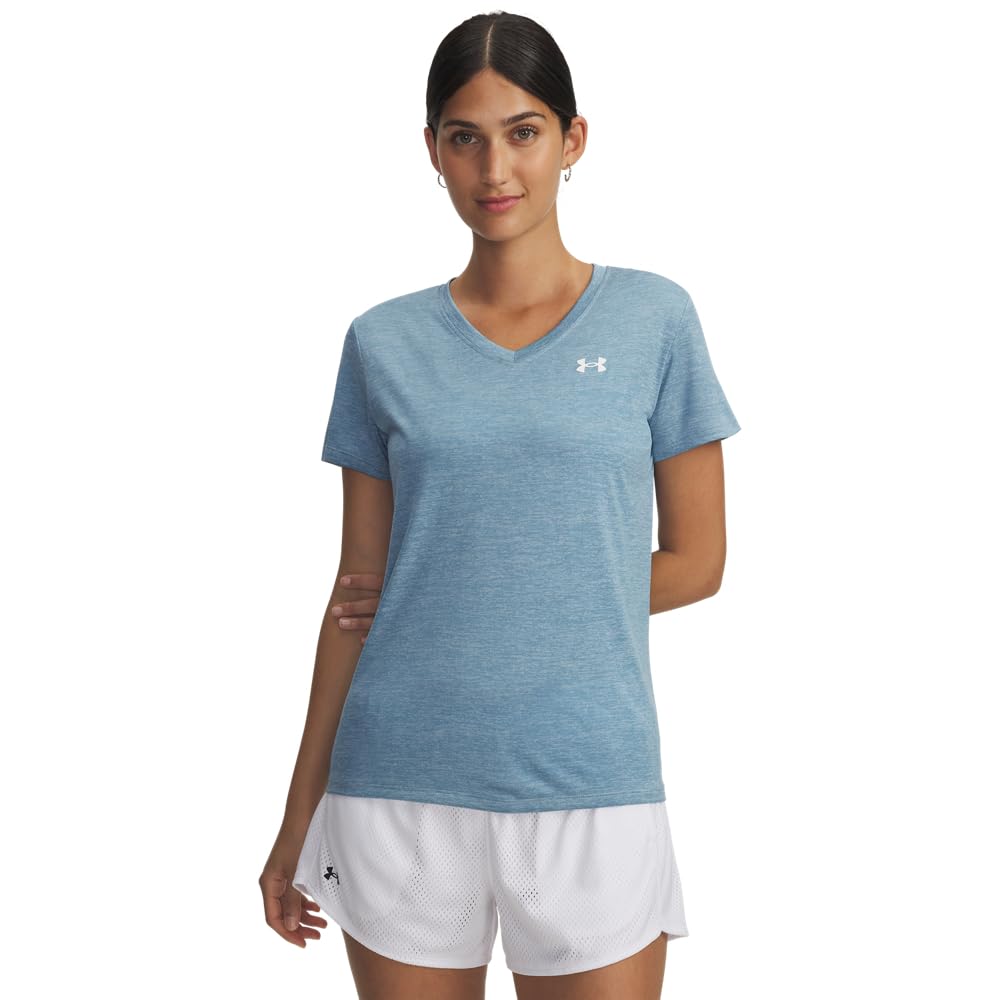 Under Armour Women's Tech Twist V Neck Short Sleeve T-Shirt