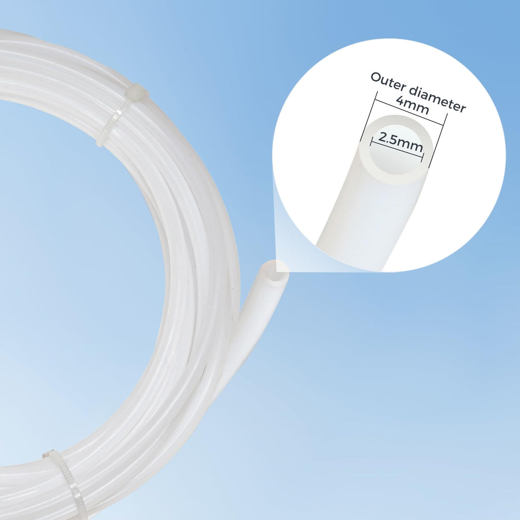 Capricorn Bowden PTFE Tubing 1M XS Series 1.75MM Filament with 2X PC4-M6 & 2X PC4-M10 Pneumatic Fittings & Tube Cutter for Creality Ender 3 V2/ Ender 3/ Ender 3 Pro/Ender 5/ CR-10/10S 3D Printer