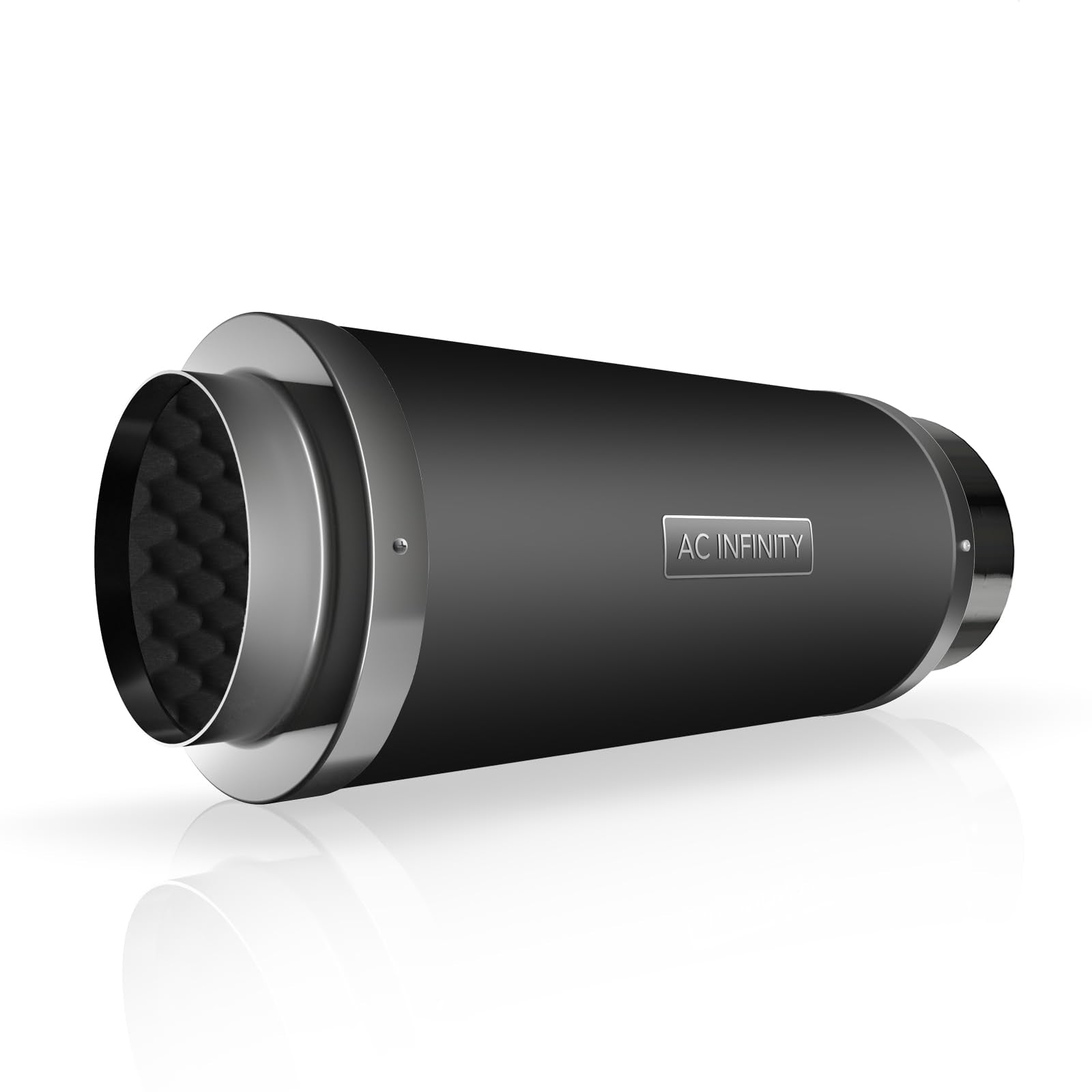 AC Infinity Inline Duct Fan Silencer, 4" Noise Reduction Muffler Blower Silencer for Indoor Hydroponics Grow Tent Ventilation Systems