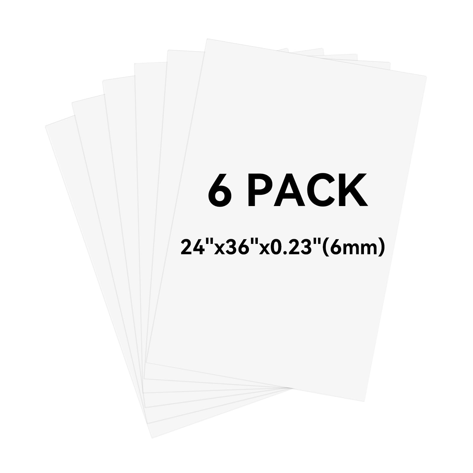 12 Pack Black Foam Board 24"x36", 3/16" Thick Foam Core Board for Projects, Black Poster Board for Painting, Displaying, and Craft Projects