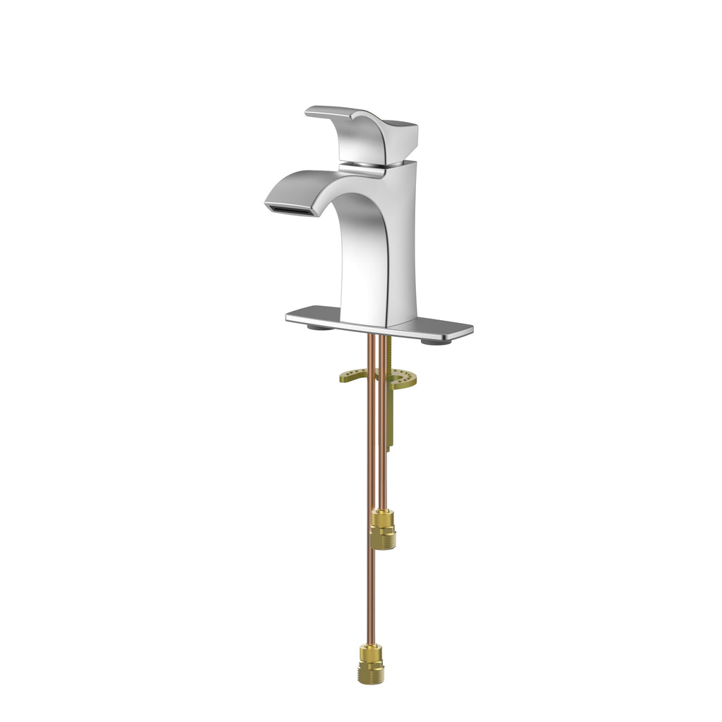 Pfister Venturi Bathroom Sink Faucet, 8-Inch Widespread, 2-Handle, 3-Hole, Brushed Gold Finish, LF049VNBG
