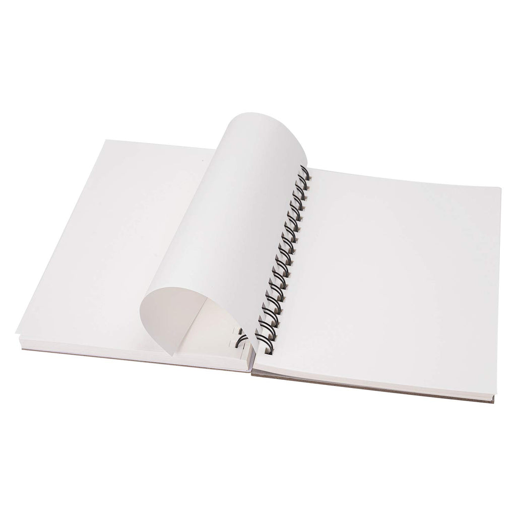 Amazon Basics Sketch Pad for Artists, Drawing Paper, Spiral Bound, Acid Free, 67 lb. / 100 gsm, 100 Sheets, 5.5"x8.5", White