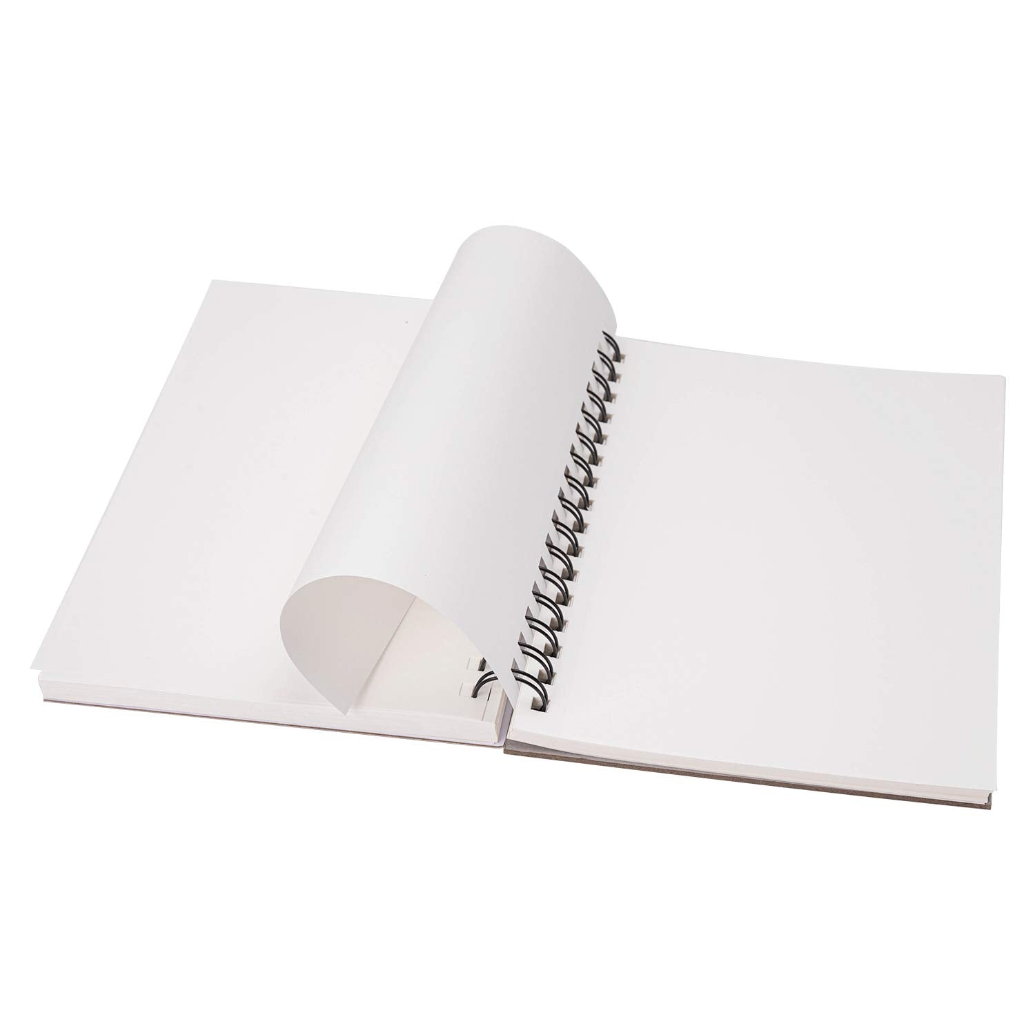 Amazon Basics Sketch Pad for Artists, Drawing Paper, Spiral Bound, Acid Free, 67 lb. / 100 gsm, 100 Sheets, 5.5"x8.5", White