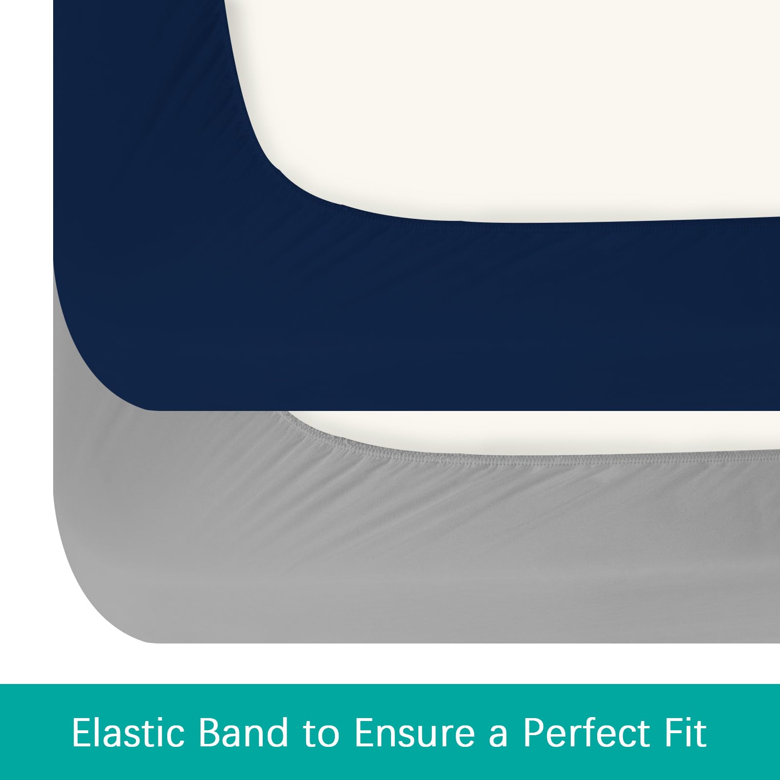 2 Pack Twin Mattress Protector Waterproof, Noiseless & Soft Coverage Mattress Fitted Sheet Twin with Deep Pocket up to 14", Super Breathable & Easy Wash Twin Size Mattress Protector