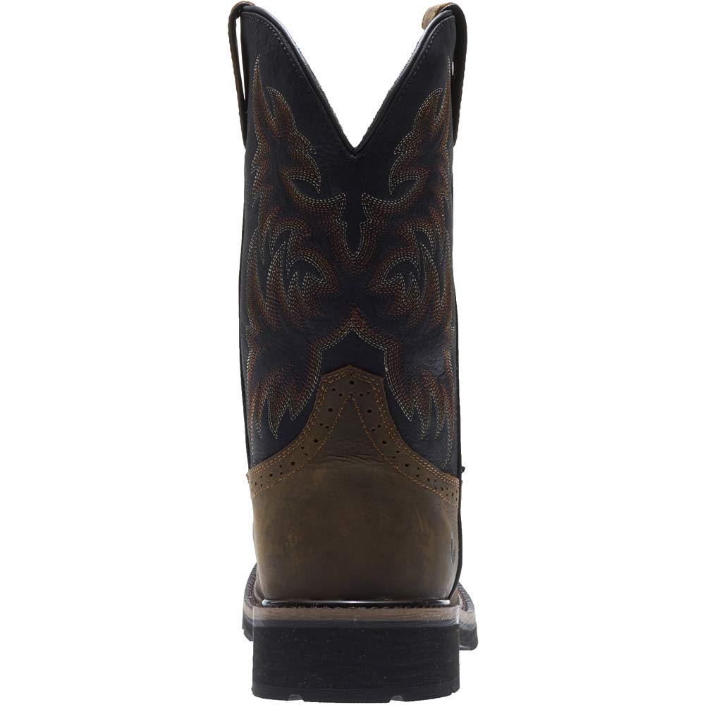 WOLVERINE Men's Rancher Waterproof Steeltoe Square Toe 10in Wellington Work Boot