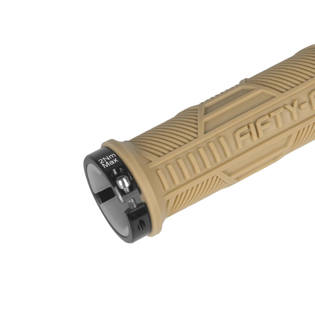 FIFTY-FIFTY Double Lock-On Mountain Bike Grips, Bicycle Handlebar Locking Grips, Non-Slip MTB Handle