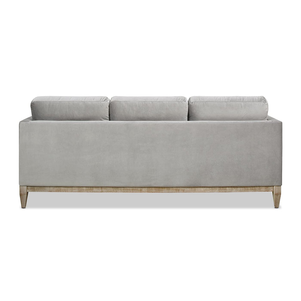 Jennifer Taylor Home Knox 84" Modern Farmhouse Performance Velvet Fabric Living Room Sofa Couch in Burnt Orange