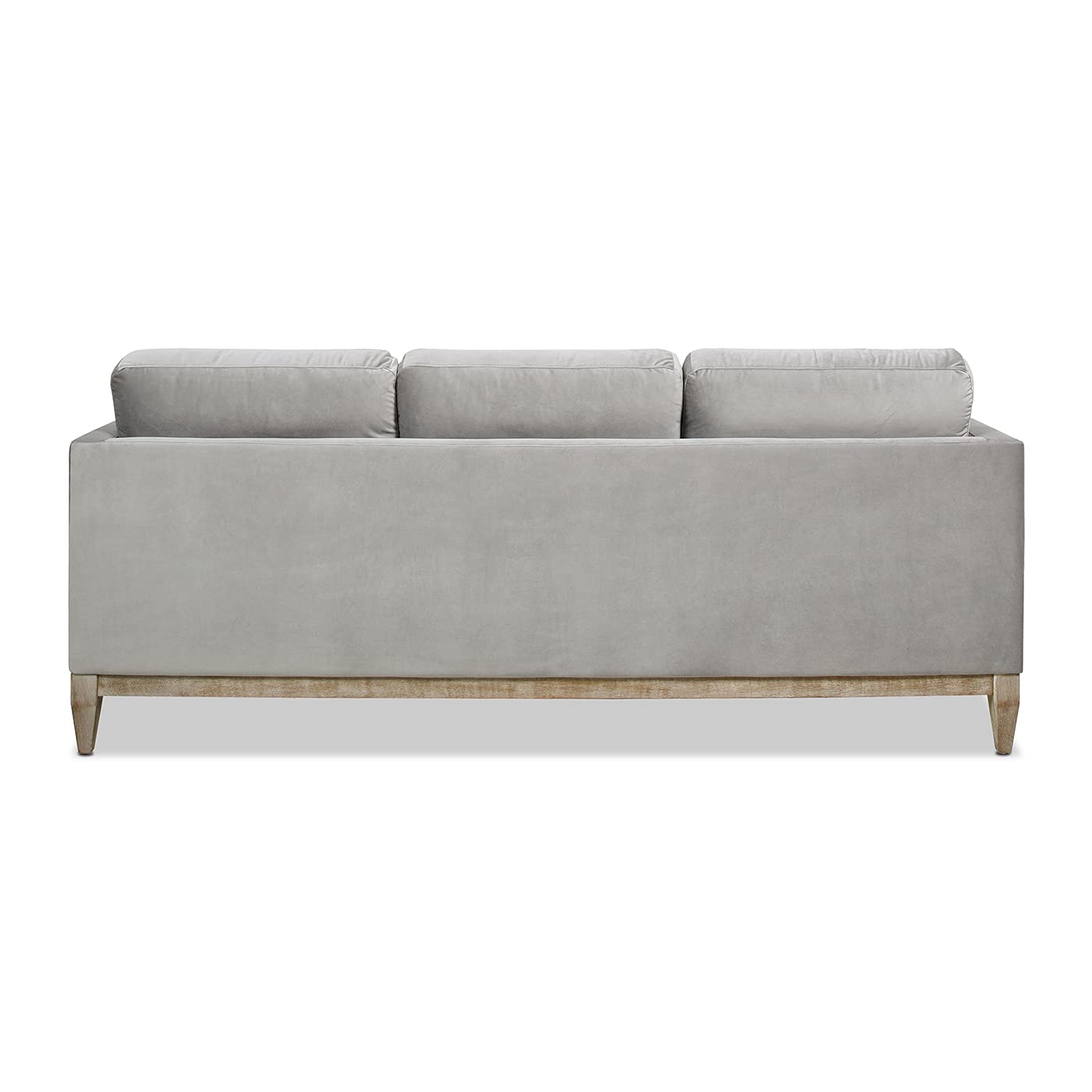 Jennifer Taylor Home Knox 84" Modern Farmhouse Performance Velvet Fabric Living Room Sofa Couch in Burnt Orange