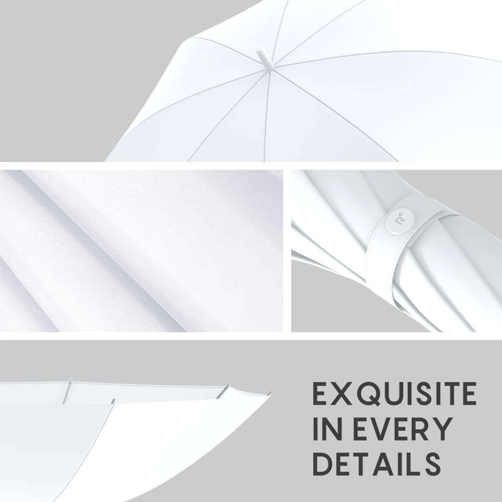 RUMBRELLA UV Stick Umbrella Auto Open UPF 50+ with J Hook Handle 51IN