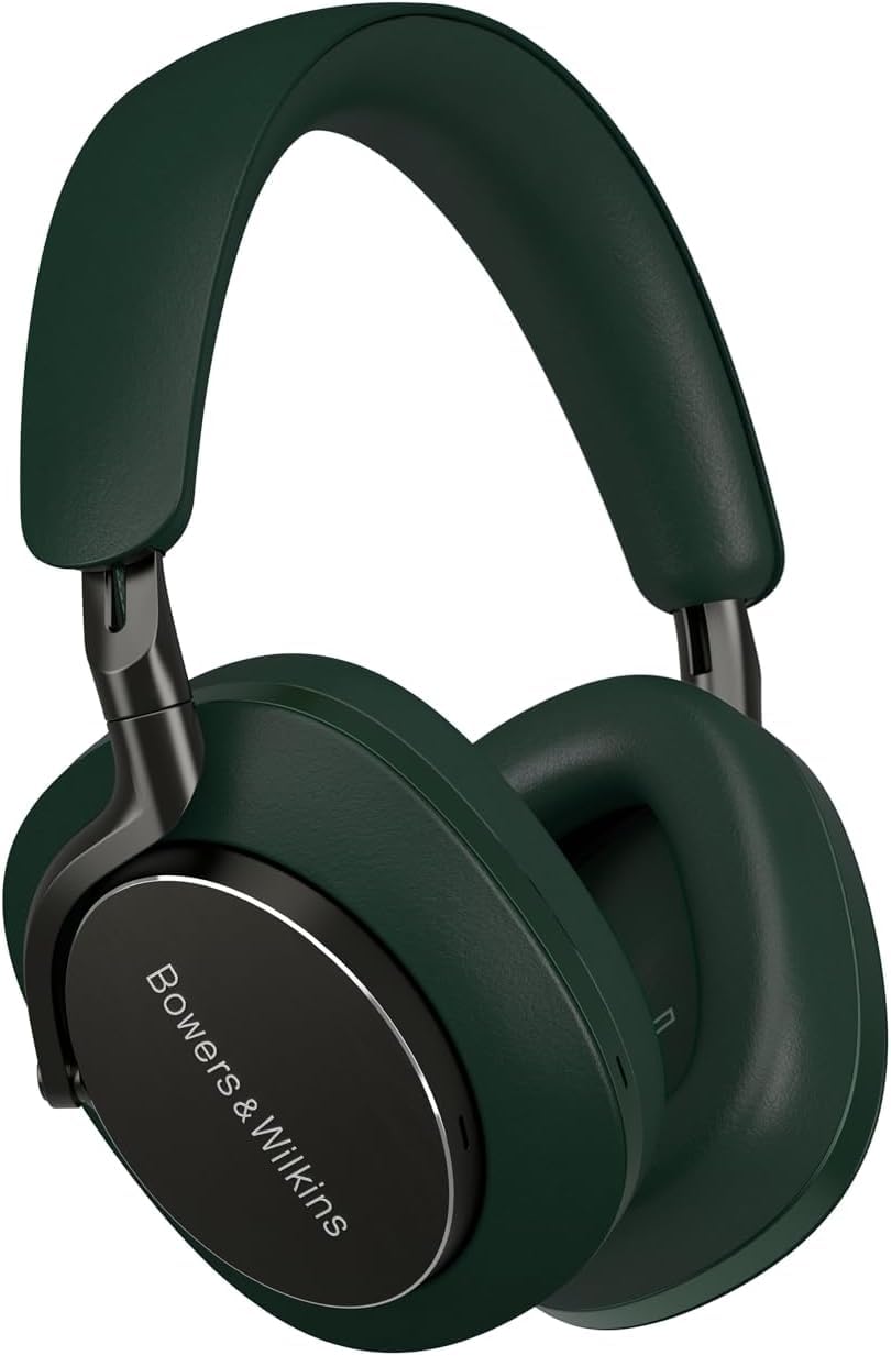 Bowers & Wilkins Px8 Over-Ear Headphones Wireless Bluetooth Noise Cancelling, Luxurious Materials, 30-Hour Battery Life, 15-Min Quick Charging, Black