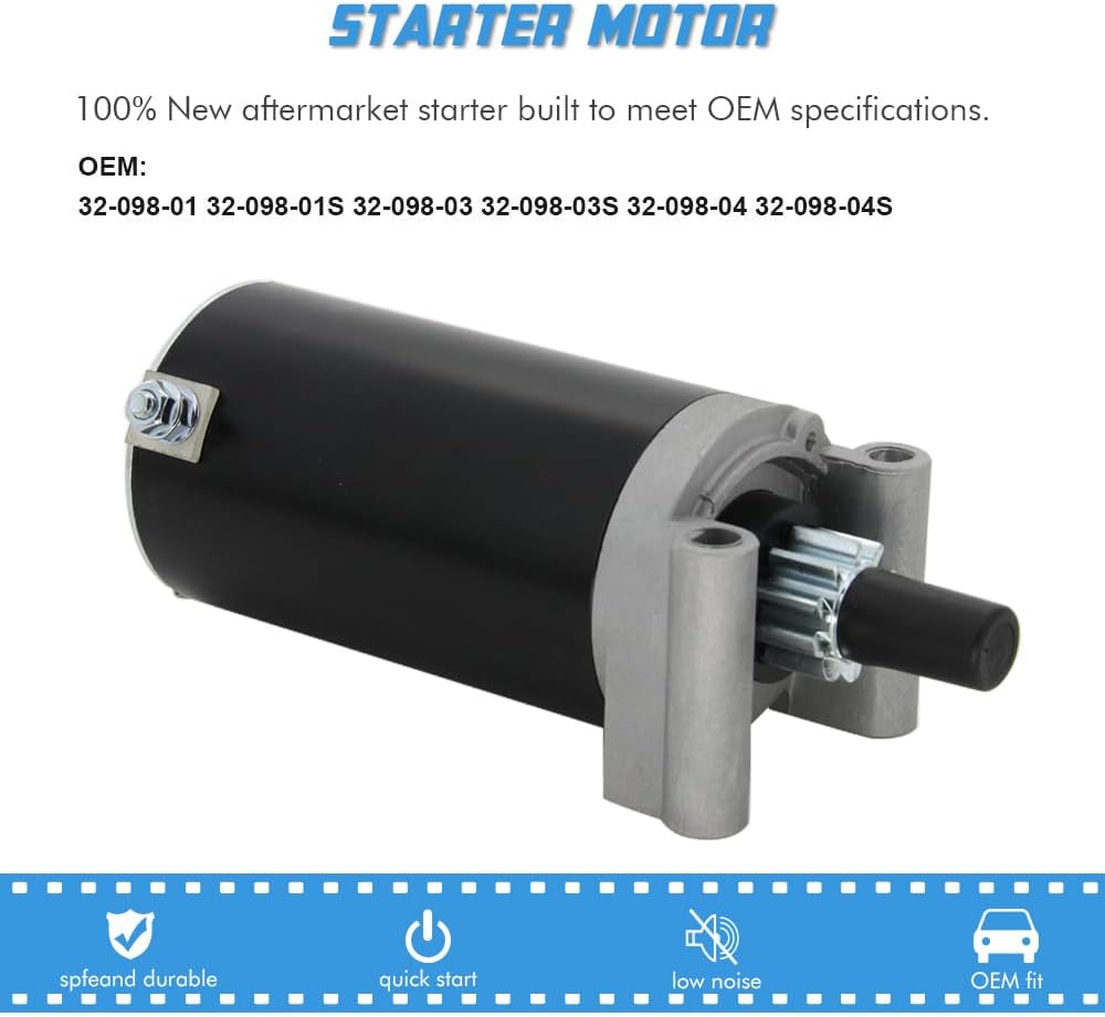 1999-1140051 Kohler Starter 7000 Series Starter Motor Replacement Compatible with Cub Cadet Kohler LT1045 LT1050 GT1554 I1046 LTX-1050 LTX-1046 XT1 XT2 RZT-50 20HP-22HP 23HP-25HP 26HP 27HP
