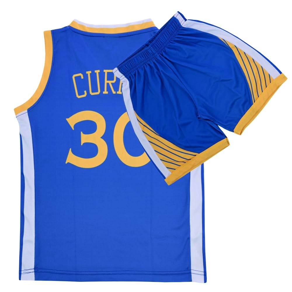 Youth Basketball Jerseys for Boys Girls Gradient Basketball Jersey Shorts for 2-14 Years Kids Training Uniform Sets