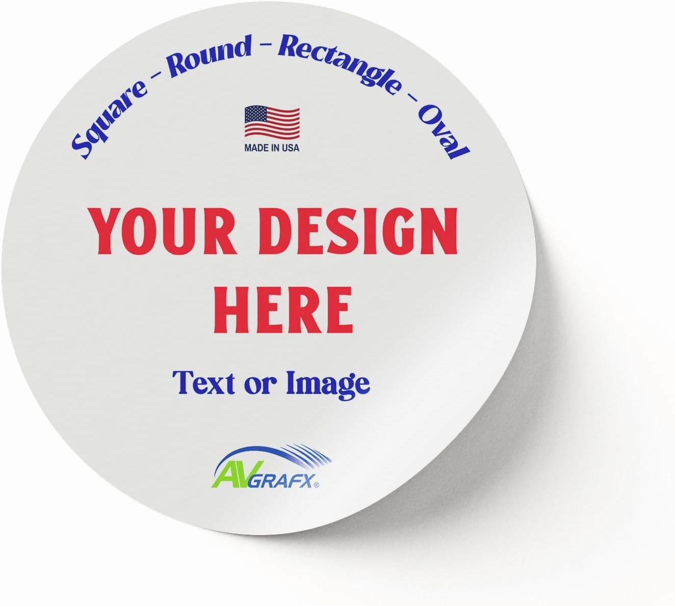1.5 Inches Custom Sticker Personalized Labels Waterproof Dishwasher Safe Made USA, Custom Labels Business or Image Personalize Your Business Stickers